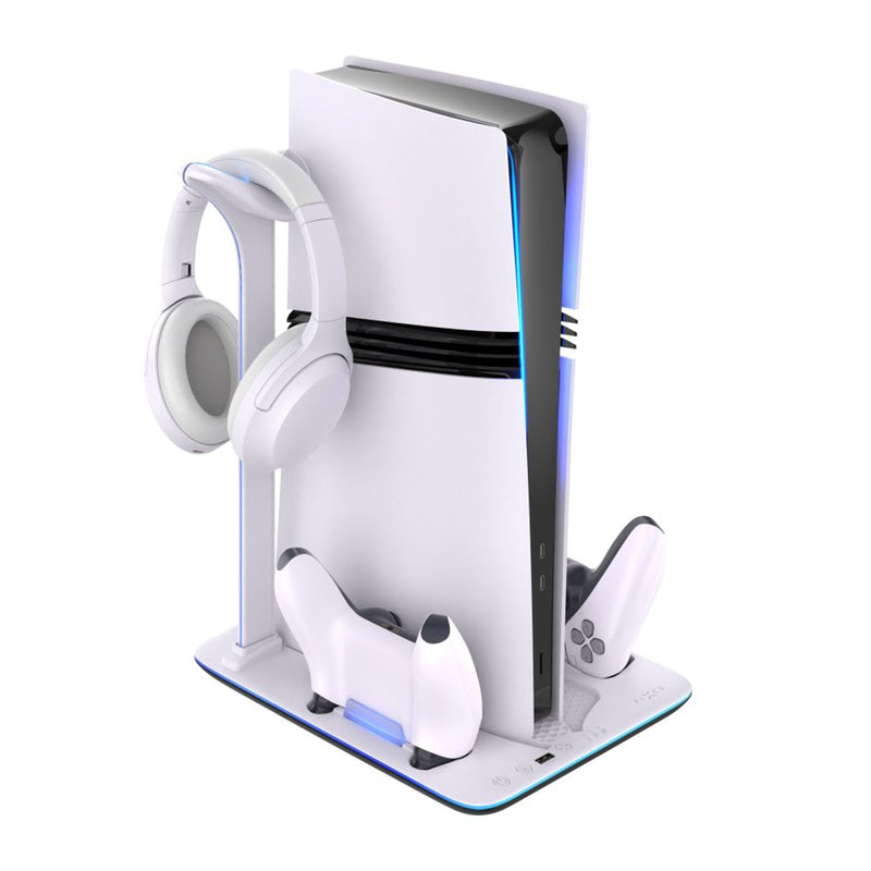Fixed Docking Station For Playstation 5 (pro Slim), Black And White