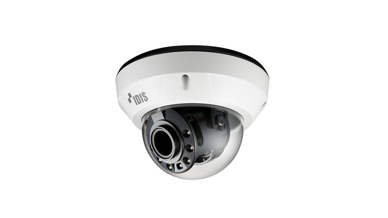 Idis Camera Minidomo IP 5M 3.0-13.5MM Antivandálica IR30 Wdr IK10 IP67 12V/PoE. Audio, Alarm Heater No