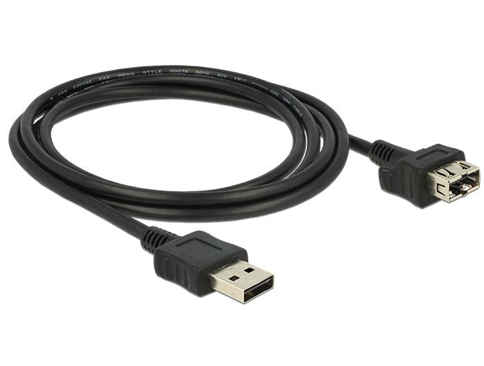 Delock Cable Easy-USB 2.0 Tipo-a Machohembra Shapecable 2M