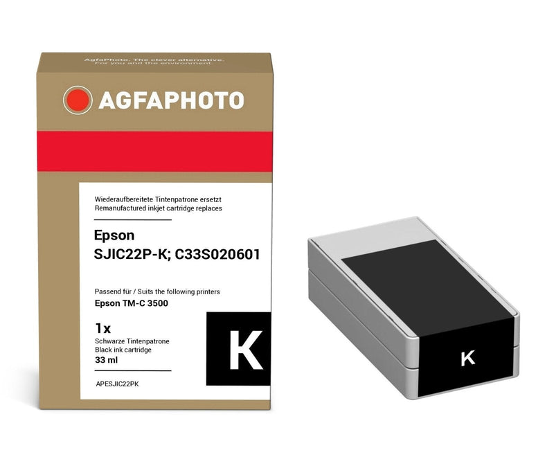 Agfa Photo Ink Black APESJIC22PK 33ML