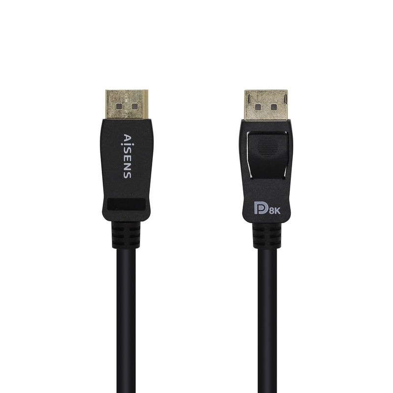 Aisens Cable DisplayPort Certificado V1.4 8K@60HZ - DP/M-dp/M - 2M - Black