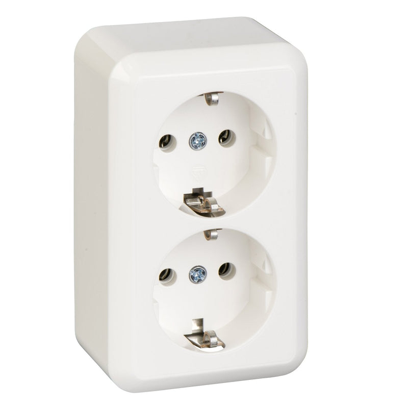 Elso Ap Contura Schuko 395404 2VÍAS White Puro With Bornes Screw