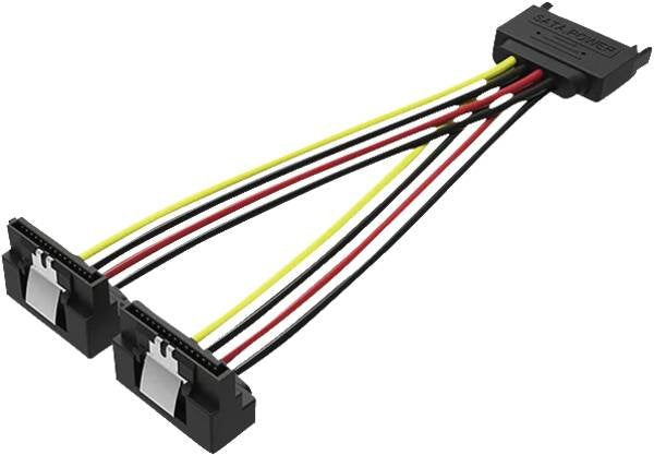 Vention Cable Power Kdbbb SATA Male 2X SATA Female 15CM Black