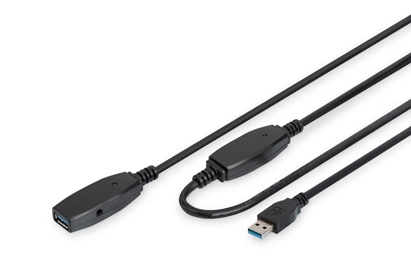Digitus USB Cable 3.0 (alargo) Activo Black 10M DA-73105