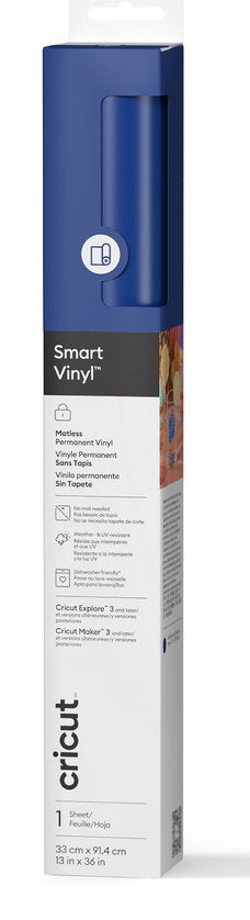 Cricut 2011601 Vinilo Adhesive Permanente Blue Matte