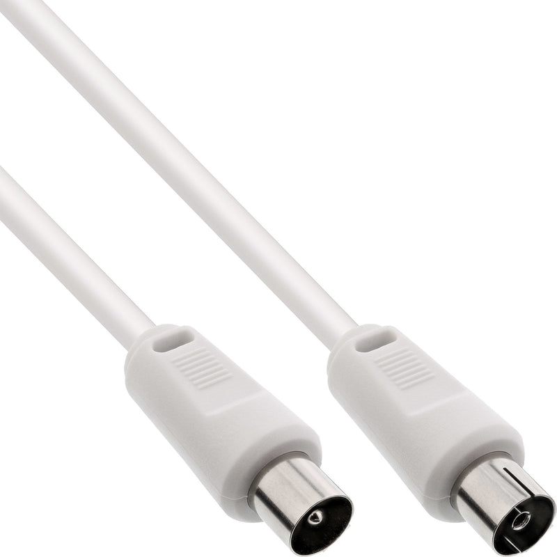 Inline Cable Antenna 2X Apantallado Ultra Baja Pérdida 75DB White 10M