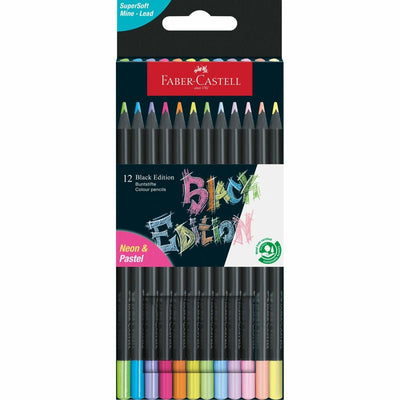 Pencils Colours Faber-castell Black Edition Neon + Pastel, Set Of 12 Pieces — image 1