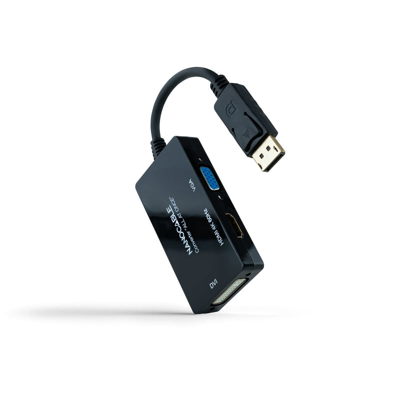 Converter DP a HDMI/H, DVI/H, VGA/H Black 20CM