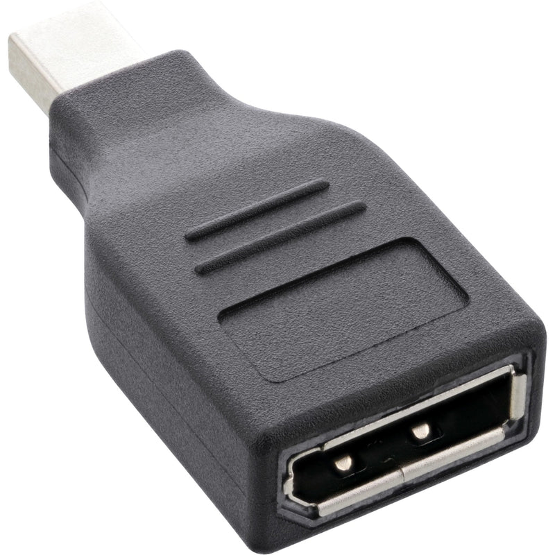 Inline Adapter DisplayPort, Mini DisplayPort Male a DisplayPort Female 4K/60HZ, Black