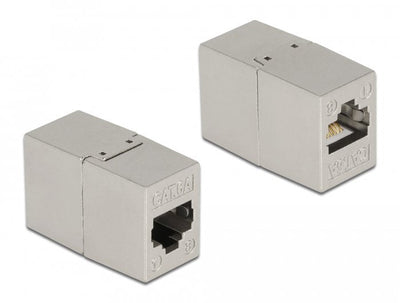 Delock Adapter RJ45 Female a RJ45 Female CAT.6A Metal — image 1