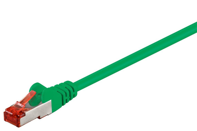 Goobay Network Cable CAT.6 1,0M Green S/FTP 2x RJ45, Pvc, Cca