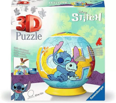 Ravensburger Puzzle 3D Ball Disney Stitch 72 Parts 11596 — image 1