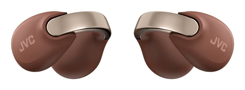JVC Headphones NP1T Brown Inalámbricos Abiertos Type Piercing