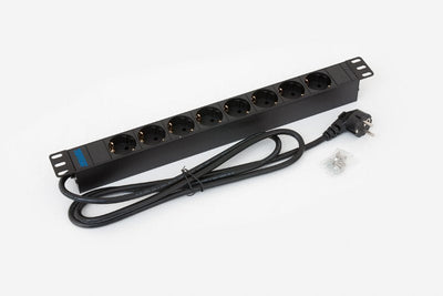Triton RAB-PD-X02-A1 Power Strip Plugs 19 1U 8X Contact Protection Without Switch — image 1