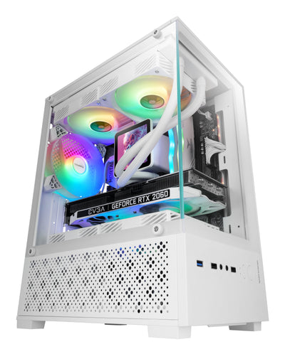 Mars Gaming PC Case Gaming Minitorre MC-SE2 White — image 1