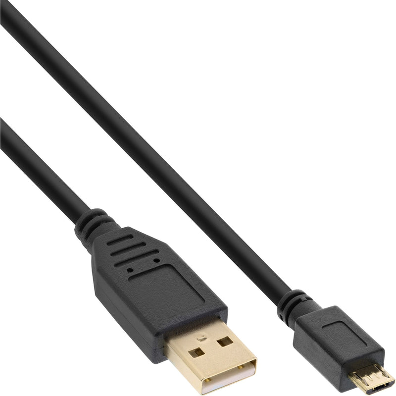 Inline Micro USB 2.0 USB Cable Type a Male a Micro-b Male Black 1,5M
