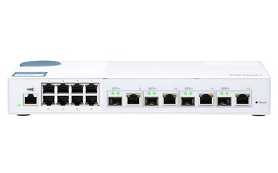 QNAP Switch Gestionable QSW-M408-4C 12 Ports (4*PUERTOS Combinados Sfp+/RJ45 Gigabit + 8*RJ45) Console RJ45 Wi — image 1