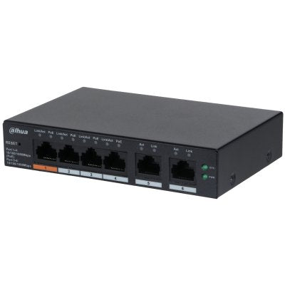 (DH-CS4006-4GT-60-V2) Dahua Switch 6 Ports Cloud Managed Gigabit, 4 Ports PoE, 60W, Hi-PoE, L2