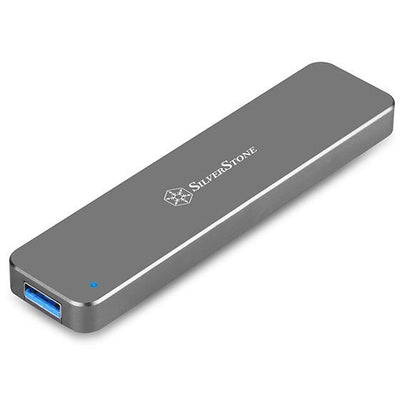 Silverstone MS09 M.2 External Enclosure Unit Estado Sólido (SSD) Carbón Vegetal — image 1