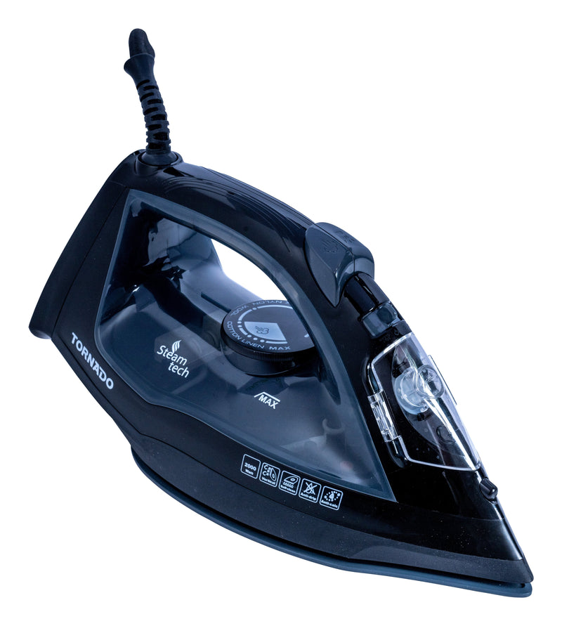 Tornado TST-2000G Straightener a Steam Soleplate Ceramic 2000W Black Grey