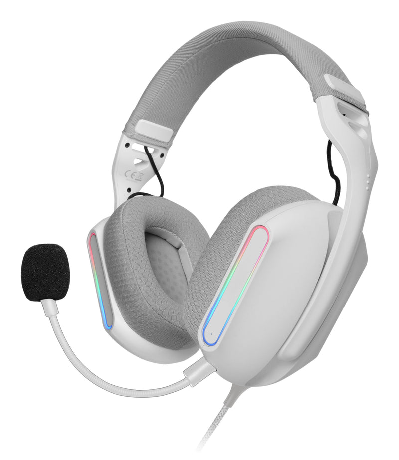 Mars Gaming Headphones Gaming With Microphone Mh-pro Jack 3.5 USB White