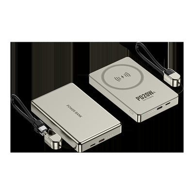 Ultra-thin Fast-charging Magnetic Wireless Power Banks Capacities