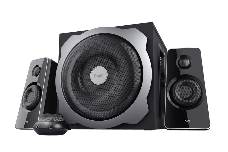 Trust Speakers Tytan 2.1, 60W Rms, Control Volumen, Jack 3.5MM, Black