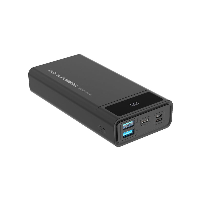Realpower Power Bank PB-20K Pd Black 20.000MAH