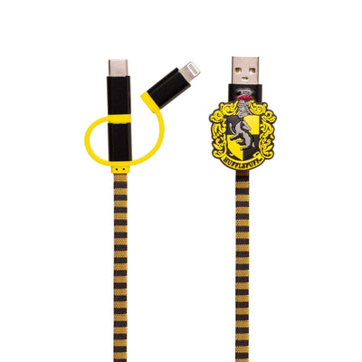 Cable Hogwarts Hufflepuff 3 1 Lightning/Micro/USB-C — image 1
