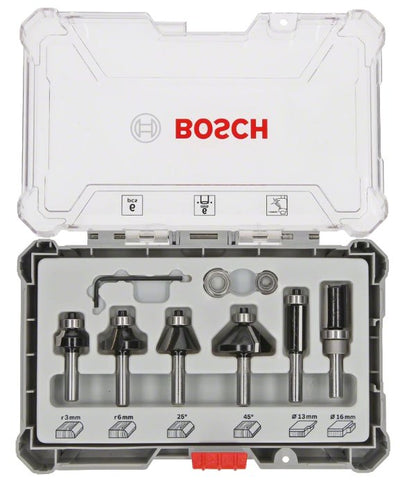 Bosch Set Of Fresas Cantos And Cantos , 6 Pieces (eje 6MM) 2607017468 — image 1