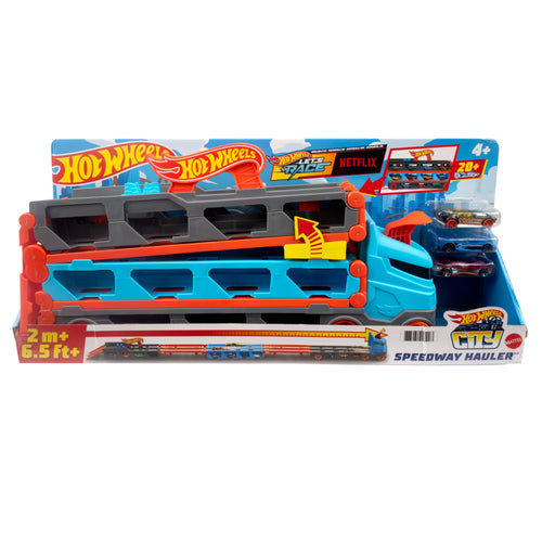 Hot Wheels Vehículo Toy Transportador Pista Carreras 2 1 GVG37 — image 1