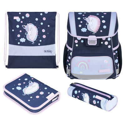 Herlitz Loop Plus Unicorn Dreams Set Of Backpack School Chica Poliéster Blue Oscuro, Pink — image 1
