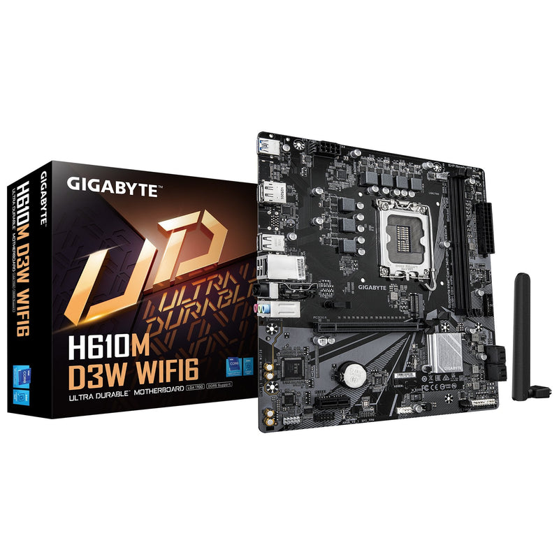 Gigabyte Motherboard H610M D3W WF6 H610,S1700,MATX, DDR5