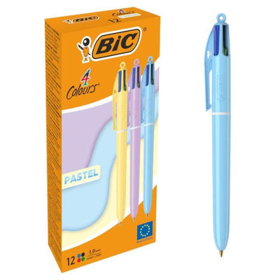 Bic Pen 4 Colours Pastel Box 12 C/Surtidos — image 1