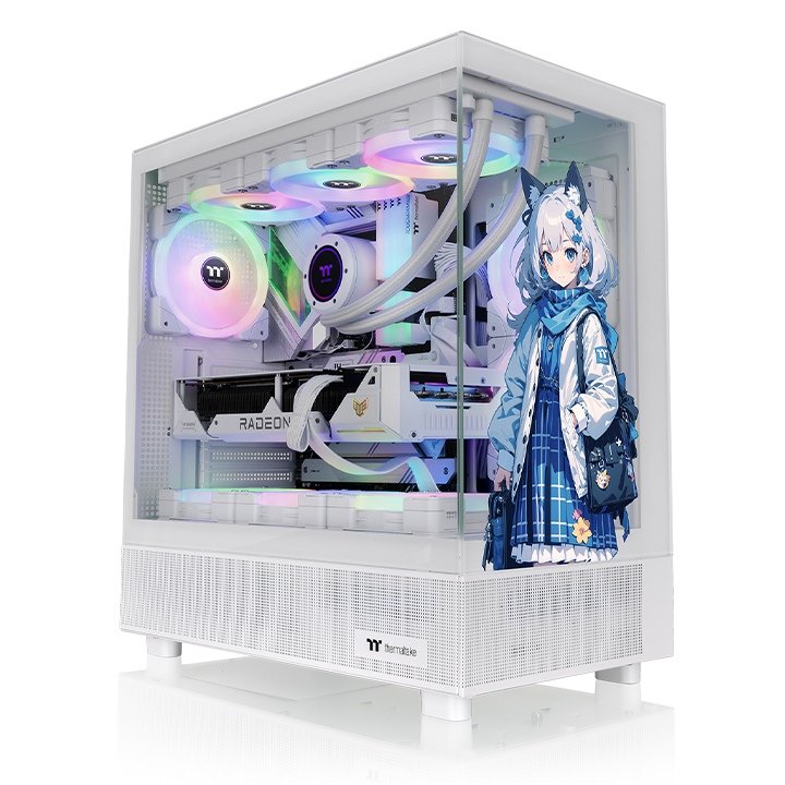 Thermaltake PC Case View 270 Sp Edition Snow White Tower White Glass Tempered X 2 CA-1Y7-00M6WN-02