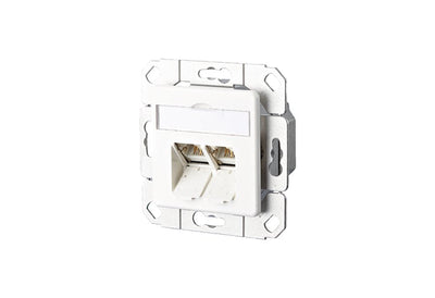 Box Of Conexiones Btr ISO / IEC CAT.6A E-dat 2 Ports Upk White Puro — image 1