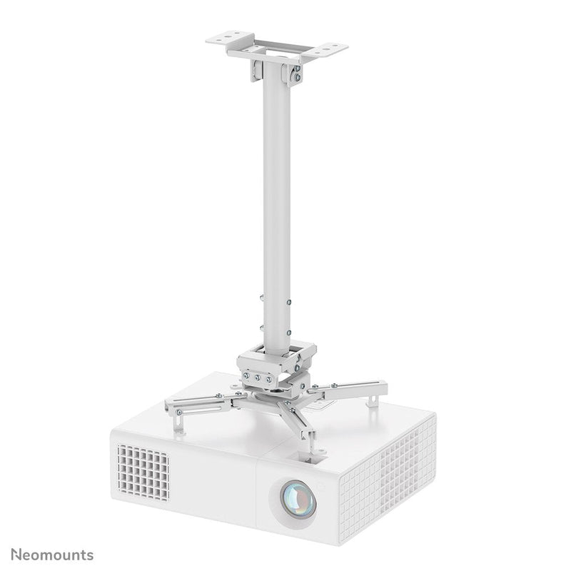 Neomounts Deckenhalter Projektor 35KG Voll Bew. Höv White 60.5-90.5CM