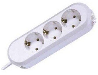 Bachmann Smart 3X Schuko 5M Base Múltiple 3 Salidas AC White
