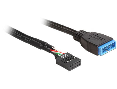 Delock USB Cable 2.0 Pin Header Buchse USB 3.0 Pin Header Plug 60CM — image 1