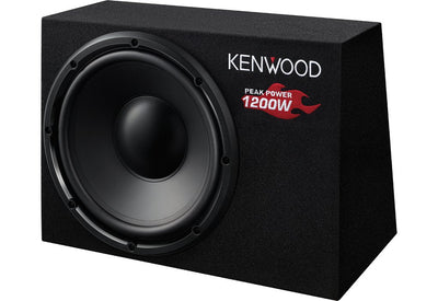Kenwood KSC-W1200B Subwoofers Car Speaker Subgraves (subwoofer) With Box Acústica 300W — image 1