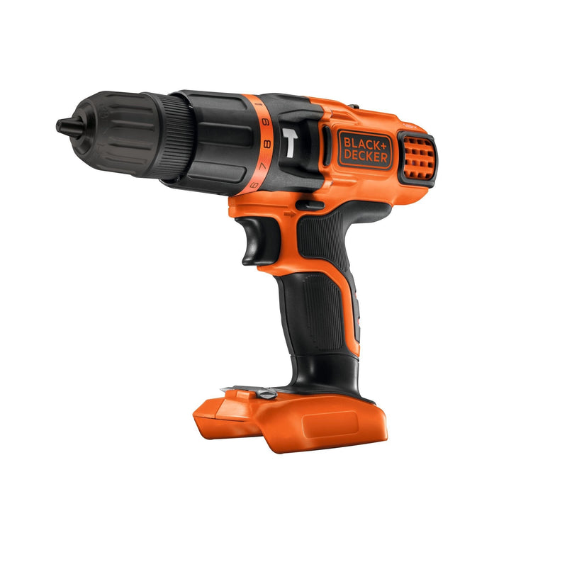 Negro + Decker BDCH188N 1350 Rpm Negro Naranja Martillo Atornillador Negro/Naranja Taladro Pistola, 1CM, 1350 Rpm, 2
