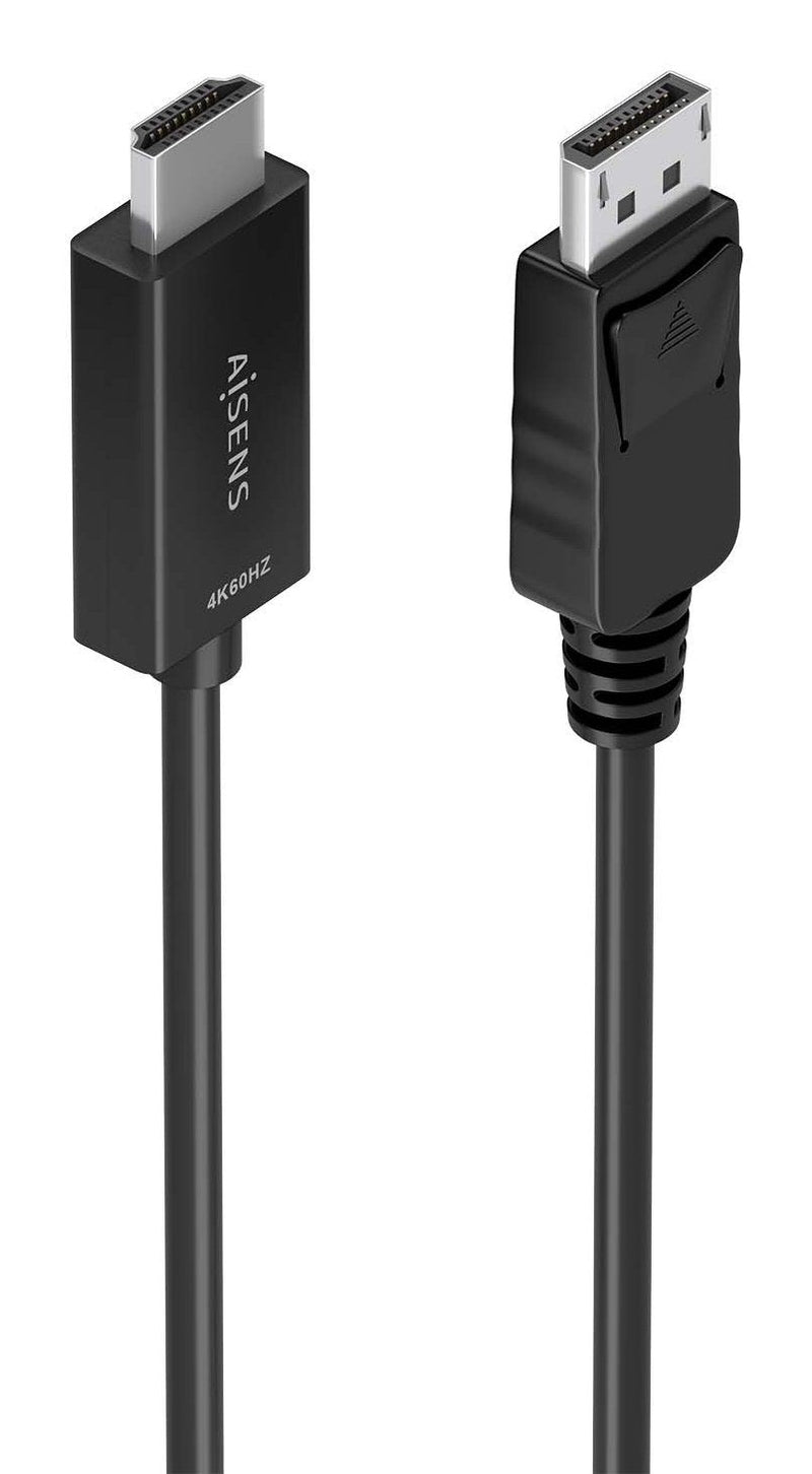 Aisens Cable Converter DisplayPort a HDMI 4K@60HZ, DP/M-hdmi/M, Black 1.5M