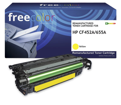 Freecolor Toner HP 655A CF452A Yellow 10500 Copias Remanufactured — image 1