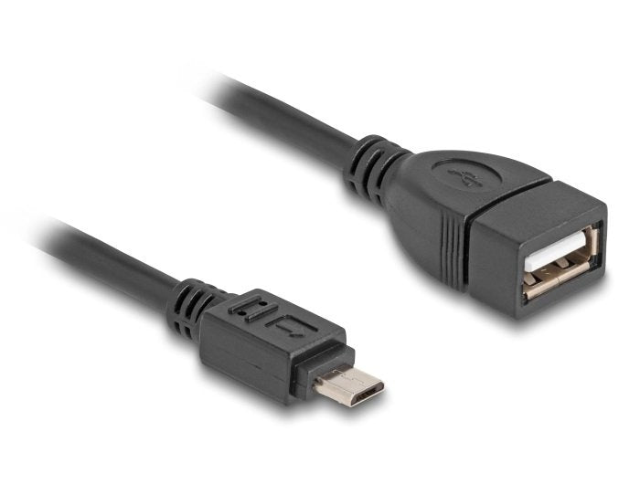 Delock USB 2.0 Otg Cable Typ Micro-b Male a Typ-a Female 11CM