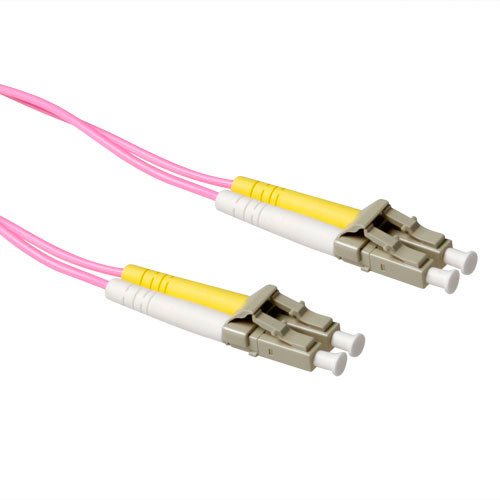 2 Meter Lszh Multimode 50 125 OM4 Fiber Patch Cable Duplex With Lc Connectors
