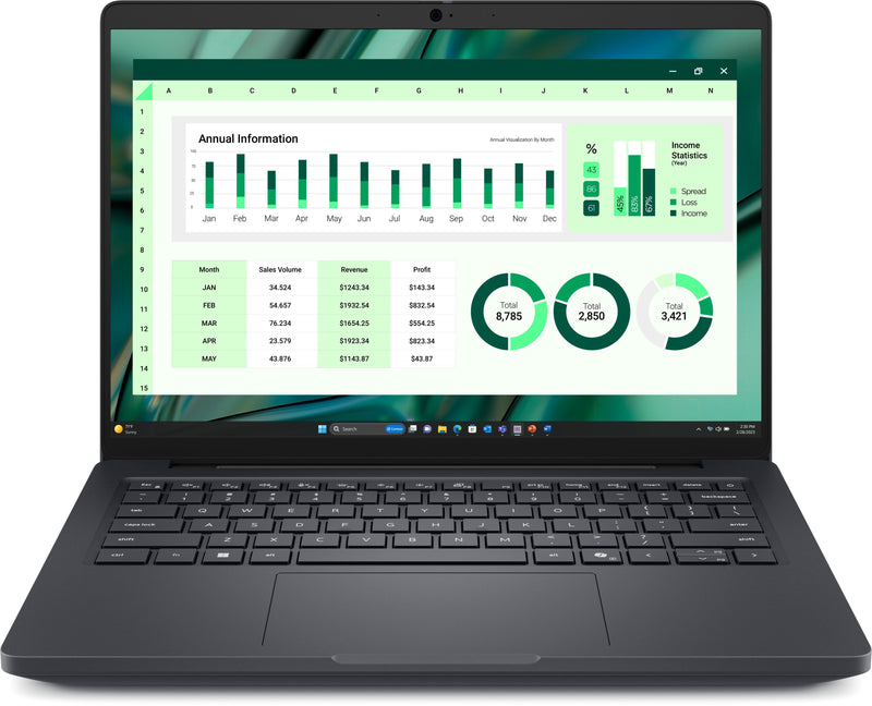 Dell Laptop Pro Max. 14 MC14250 14 Intel Core Ultra 7 265H 16GB 512GB SSD Rtx Pro 500 6GB Ir Cam W11 Pro Keybo