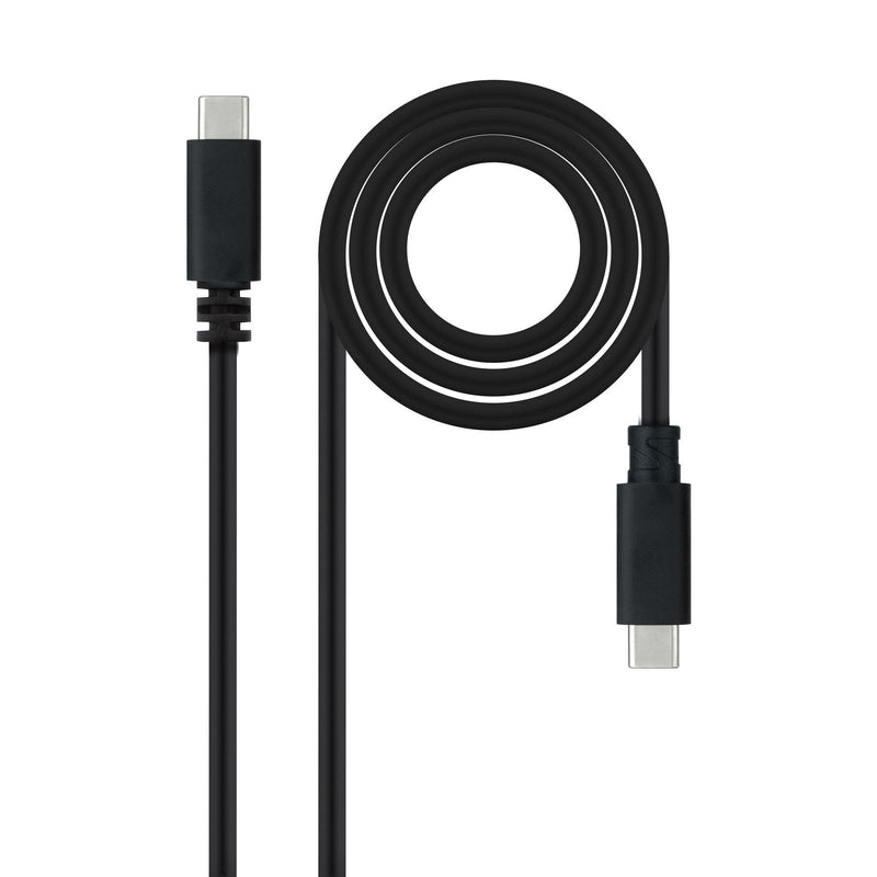 USB Cable 2.0 3A Type USB-C/M-usb-c/M, Black 1.5M