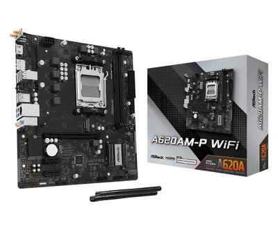 Asrock Motherboard A620AM-P Wi-Fi (AM5) microATX — image 1