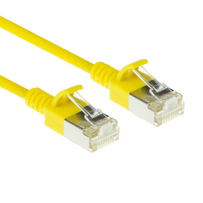 Yellow 7 Meters Lszh S FTP CAT.6A Slimline Patch Cable Snagless With RJ45 Connectors — image 1