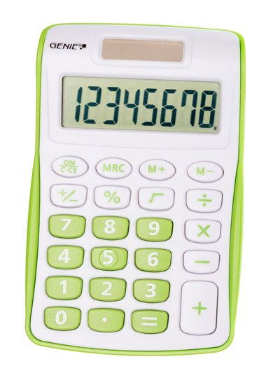 Genie Calculator Bolsillo 120G 8 Dígitos Green — image 1
